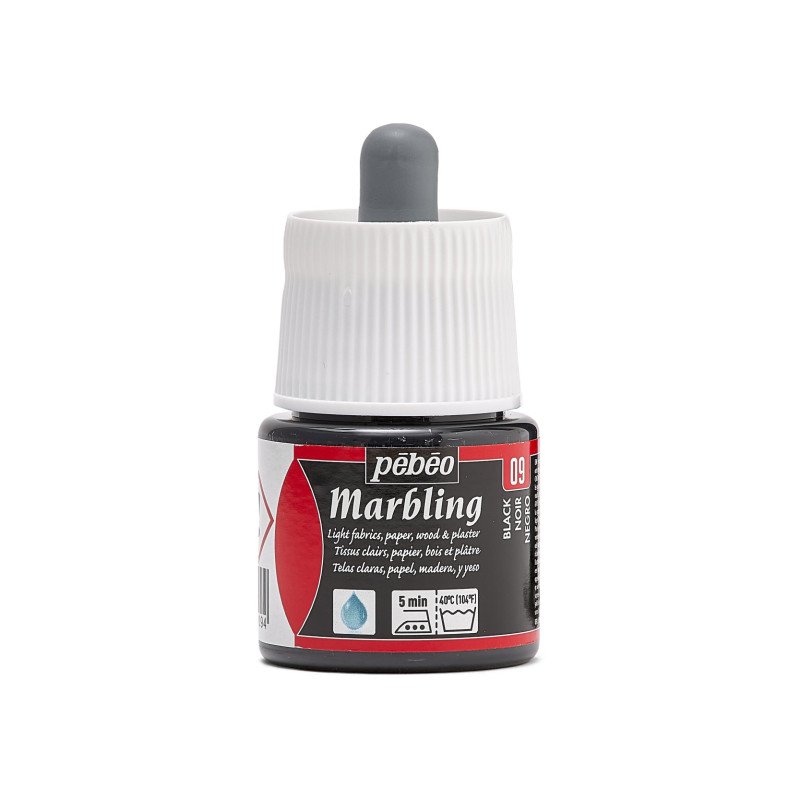 Pebeo Marbling Ink 45 ml - Negro