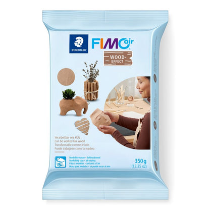 FIMO Air Effect Arcilla de modelado de secado al aire - 350 g - Houtachtig