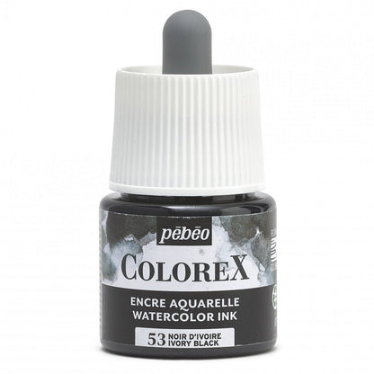 Pebeo Colorex Tinta acuarelable 45 ml - 53 - Negro marfil