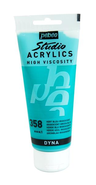 Pebeo Studio Pintura acrílica 100 ml - 360 - Azul-Negro Iridiscente