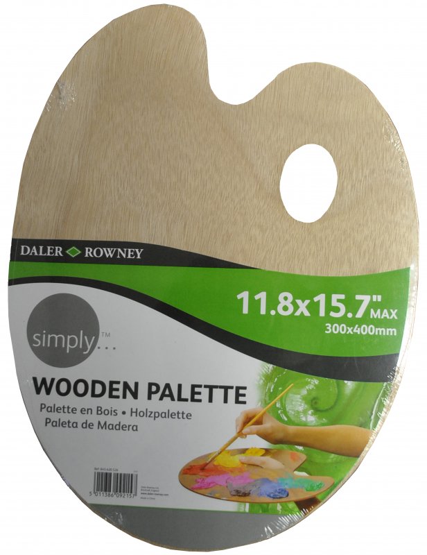 Daler-Rowney Simply Paleta de madera 30 x 40 cm