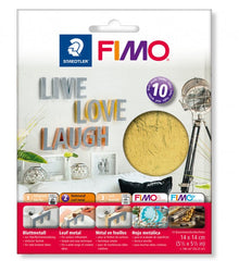 FIMO Pan de metal 140 x 140 mm - 10 hojas - Oro