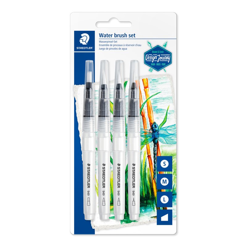 Staedtler Pincel con depósito Blister - 4 unidades