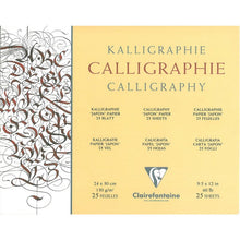Clairefontaine Caligrafía Bloc de papel 130 g - 24 x 30 cm - 25 hojas