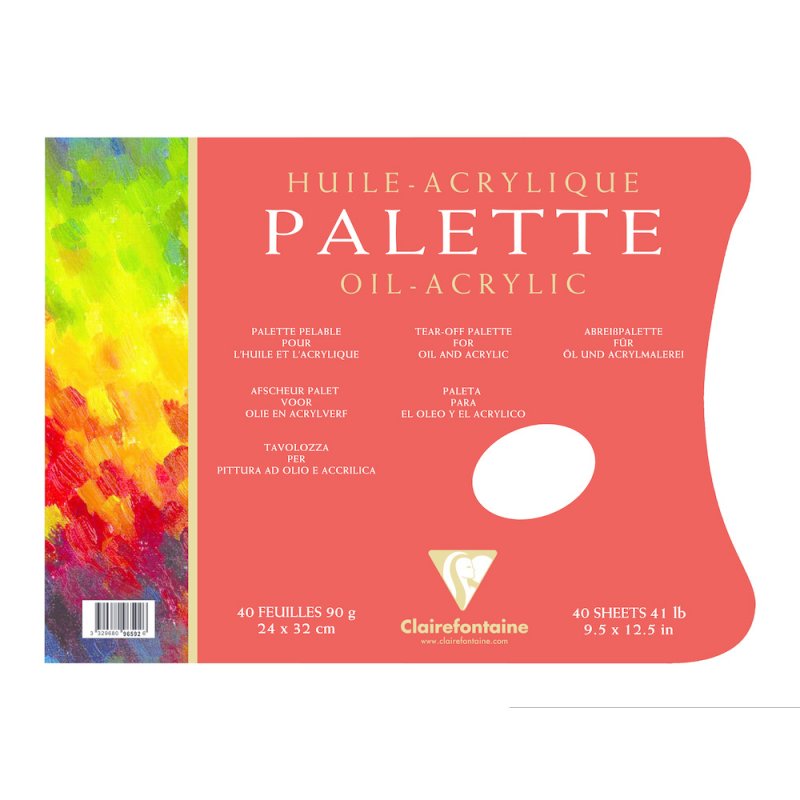 Clairefontaine Palette Pintura al óleo/acrílica 90 g