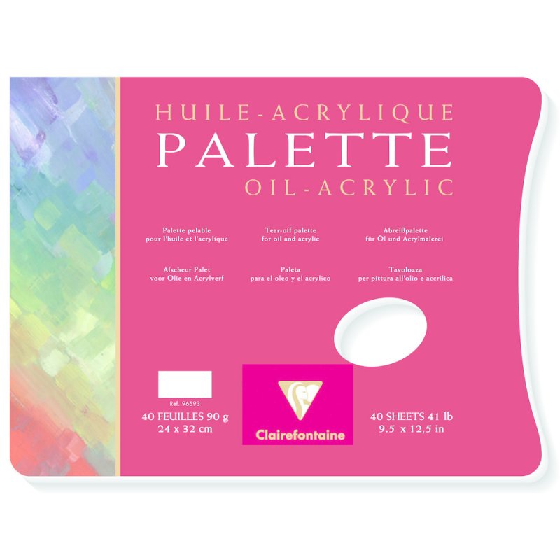 Clairefontaine Palette Pintura al óleo/acrílica 90 g