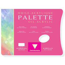 Clairefontaine Palette Pintura al óleo/acrílica 90 g - 30 x 40 cm - 40 hojas