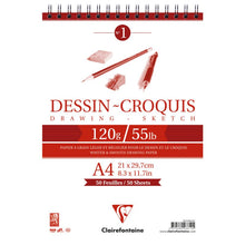 Clairefontaine Dessin-Croquis Bloc de bocetos 120 g - A4 - 50 hojas