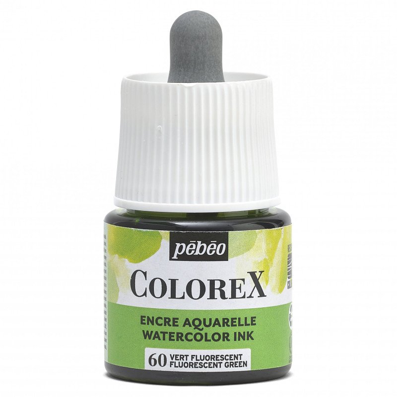 Pebeo Colorex Tinta acuarelable 45 ml - 60 - Fluorescente Verde