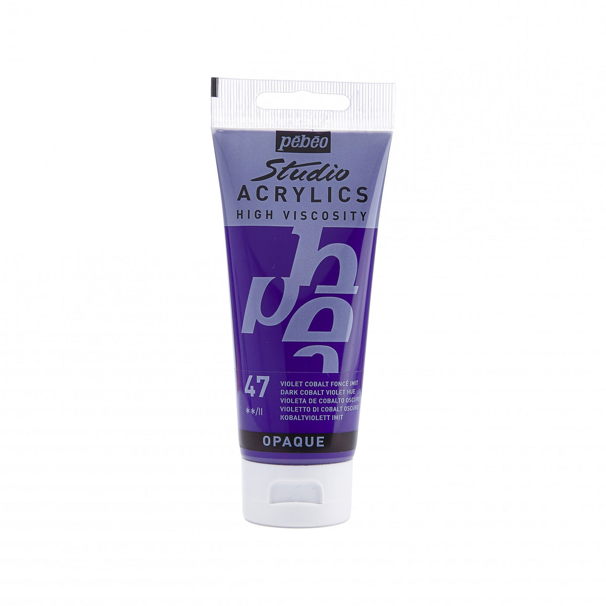 Pebeo Studio Pintura acrílica 100 ml - 47 - Oscuro Violeta cobalto Imitación