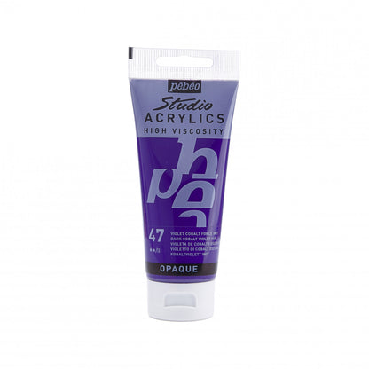 Pebeo Studio Pintura acrílica 100 ml - 47 - Oscuro Violeta cobalto Imitación