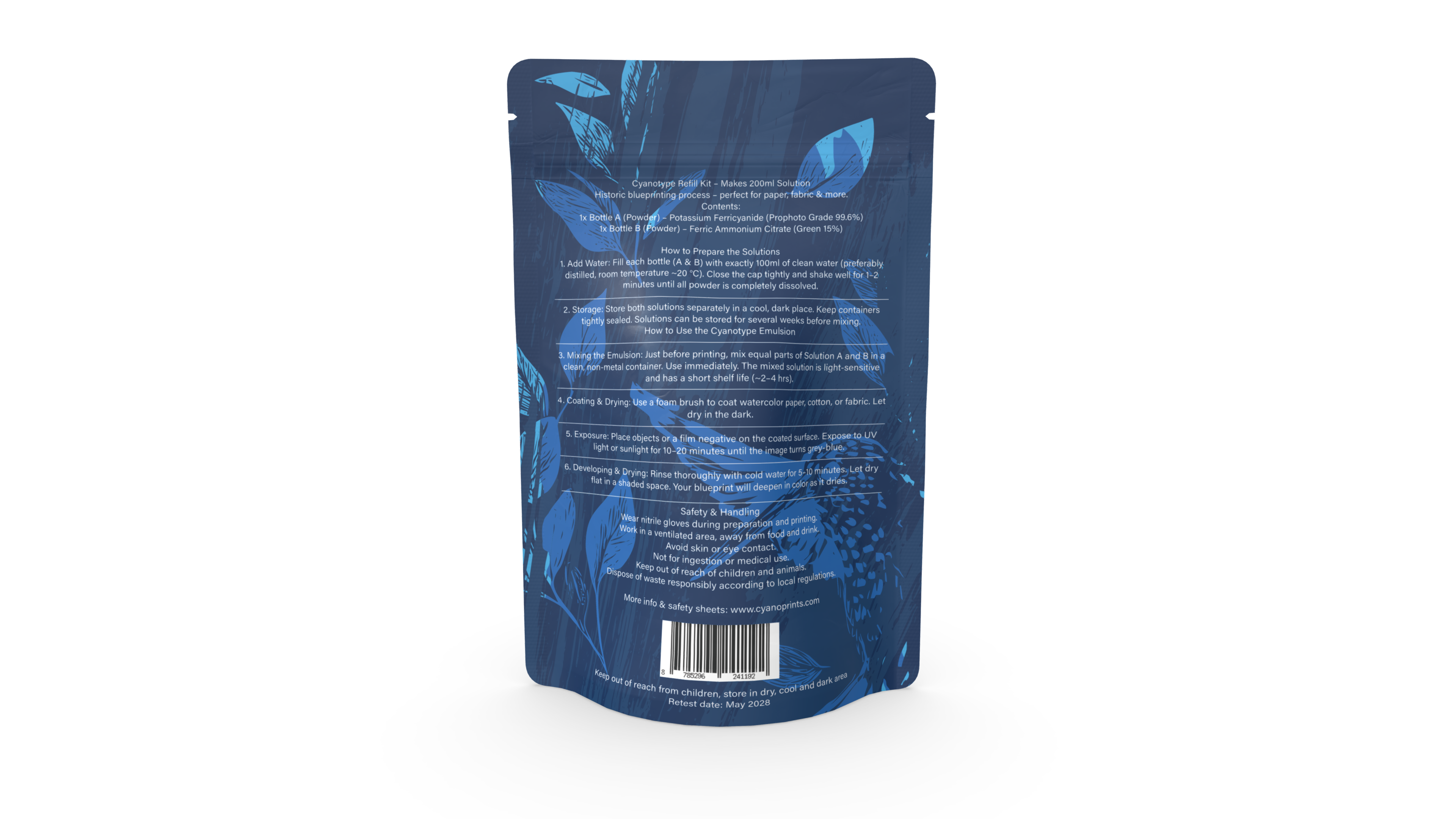 Kit de Recarga de Cianotipia – Set Completo para Impresiones Azules – Disponible en 200 ml y 500 ml