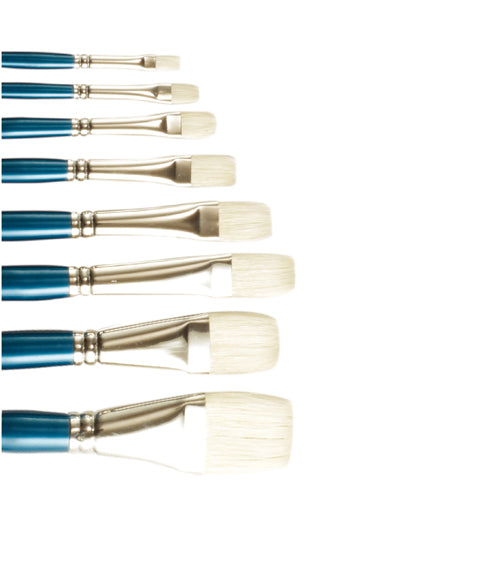 Conda Long-Handled Bleached Bristle Brush Flat - No. 12