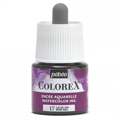 Pebeo Colorex Tinta acuarelable 45 ml - 17 - Rojo vino