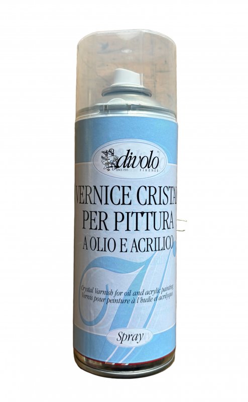 Divolo Barniz para cuadros Cristall para Óleo 400 ml Aerosol