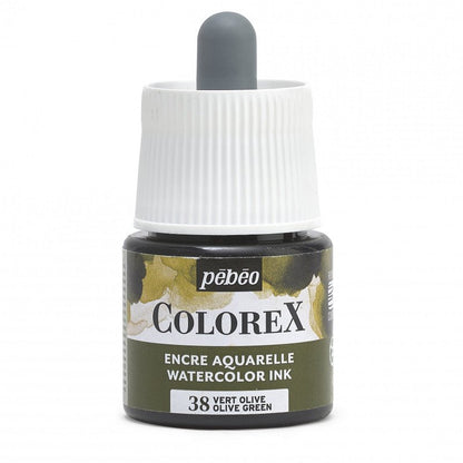 Pebeo Colorex Tinta acuarelable 45 ml - 38 - Olijfgroen