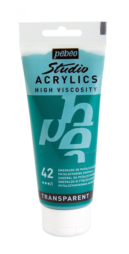 Pebeo Studio Pintura acrílica 100 ml - 42 - Phtalocyaansmaragdgroen
