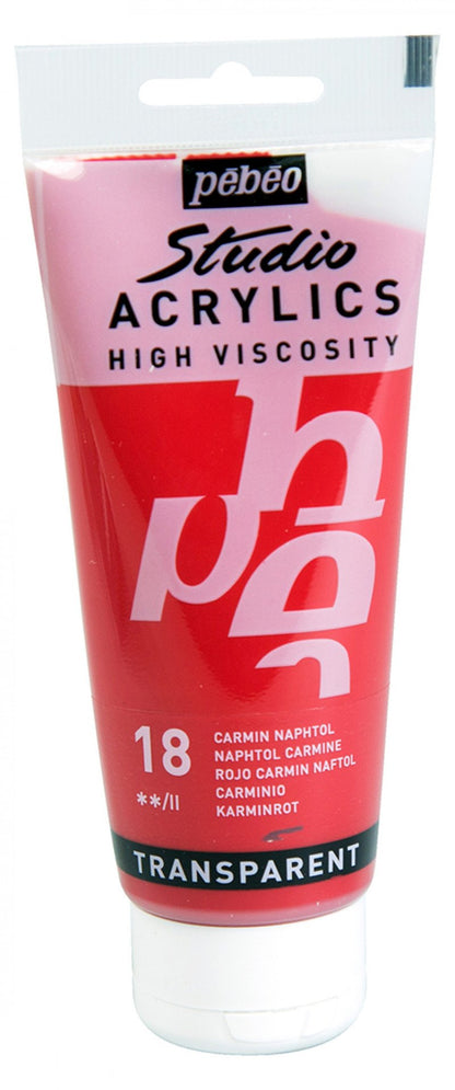 Pebeo Studio Pintura acrílica 100 ml - 18 - Naftolkarmijn