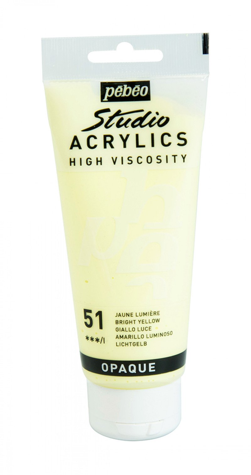 Pebeo Studio Pintura acrílica 100 ml - 51 - Amarillo vivo