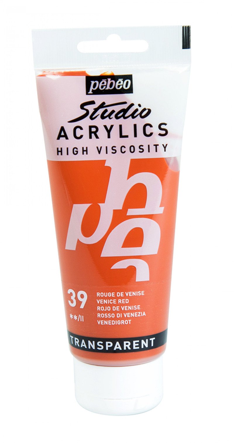 Pebeo Studio Pintura acrílica 100 ml - 39 - Rojo veneciano