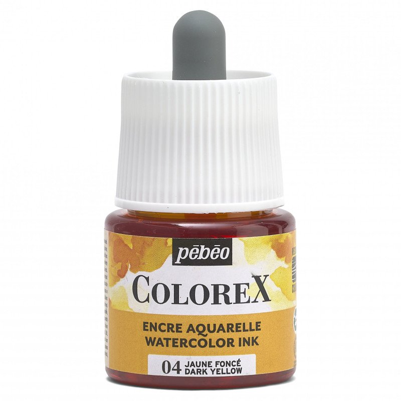 Pebeo Colorex Tinta acuarelable 45 ml - 04 - Amarillo oscuro