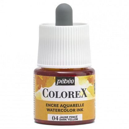 Pebeo Colorex Tinta acuarelable 45 ml - 04 - Amarillo oscuro