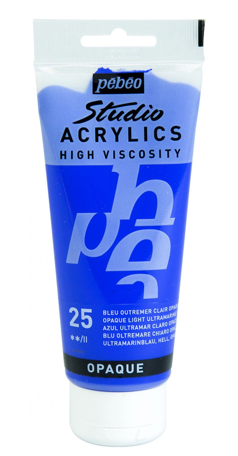 Pebeo Studio Pintura acrílica 100 ml - 25 - Azul ultramar claro opaco