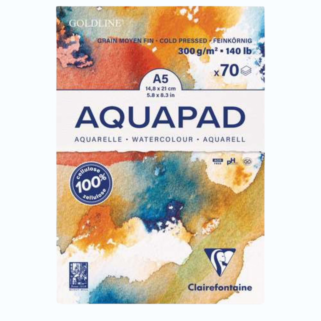 Clairefontaine Goldline Aquapad A5 – Hoogwaardig papier voor cyanotype toepassingen