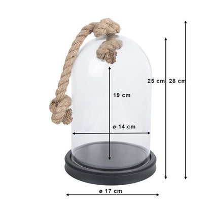 Clayre Eef Cloche 6GL3367 Negro 17x28 cm — 2