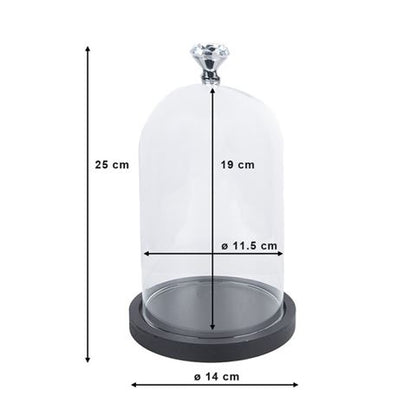Clayre Eef 6GL2544 Vidrio Cloche Transparente 14x25 cm — 2