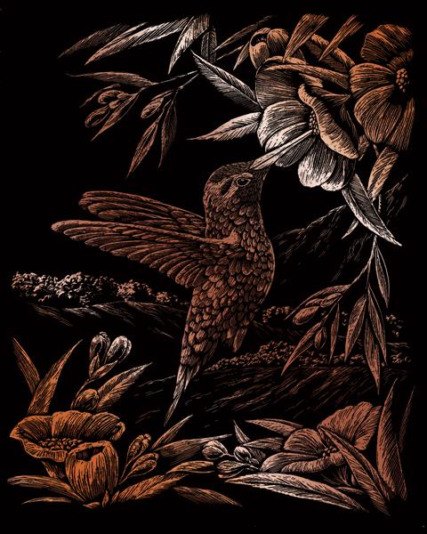 Imagen de ejemplo Royal & Langnickel Engraving Art: Lámina cobre - Colibrí