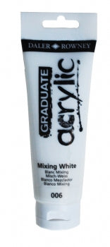 Daler-Rowney Graduate Acrylic Paint 120 ml - Mixing White