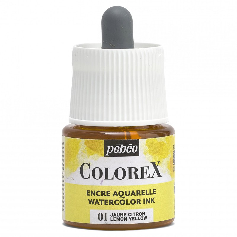 Pebeo Colorex Tinta acuarelable 45 ml - 01 - Amarillo limón