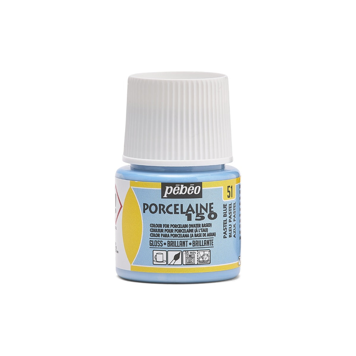 Pebeo Porcelaine 150 Pintura para porcelana 45 ml - 51 - Pastelblauw
