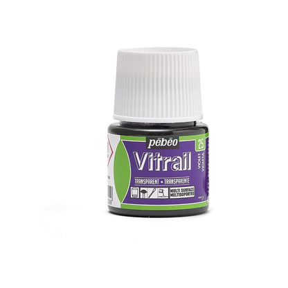 Pebeo Vitrail Transparente Pintura para vidrio 45 ml - 25 - Violeta