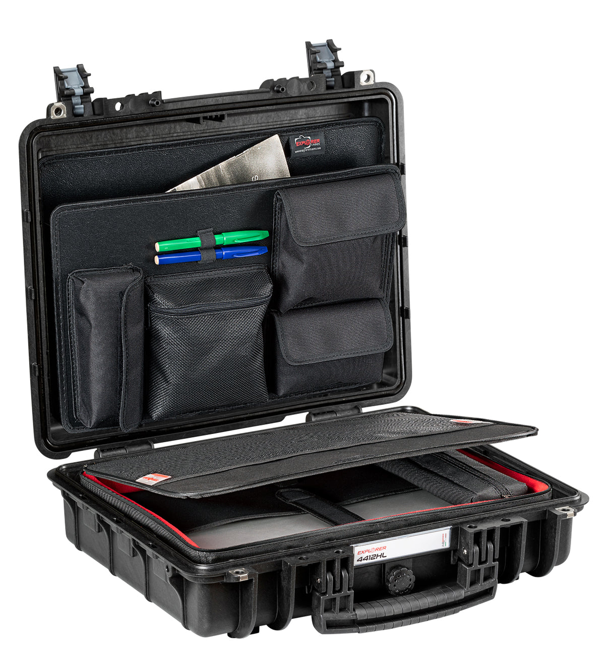 Explorer Cases 4412HL Maletín Negro con Portátil Bolsa