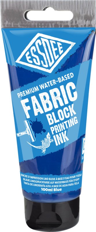 Essdee Fabric Block Printing Ink 100 ml - Essdee Tinta para linóleo sobre tela, Azul 100ml