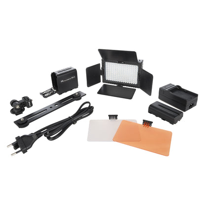 Falcon Eyes Lámpara LED Kit Regulable DV-160V-K2 incl. Batería