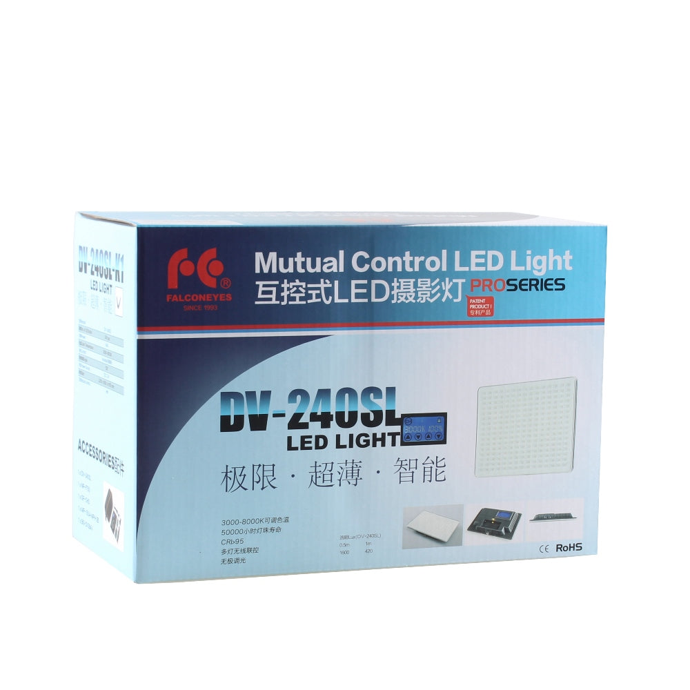 Falcon Eyes Bicolor Lámpara LED Kit Regulable DV-240SL-K1 incl. Batería — 8
