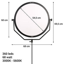 Falcon Eyes Bicolor Lámpara LED Sophiez SO-68TD en 230V — 2