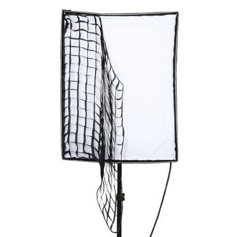 Falcon Eyes Softbox + Rejilla nido de abeja RX-18SBHC III para LED RX-18TDX III — 2