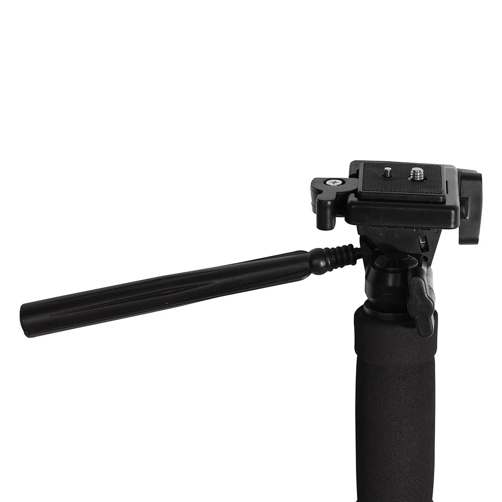 Falcon Eyes Monopié + 3-Way Cabezal MP-3 4 Secciones 178 cm — 3
