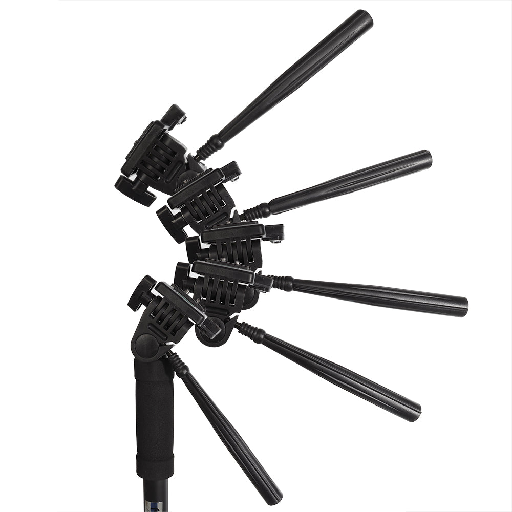 Falcon Eyes Monopié + 3-Way Cabezal MP-3 4 Secciones 178 cm — 4