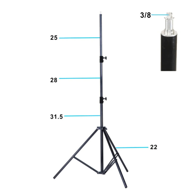 Falcon Eyes Pie de iluminación I-2601 92-260 cm — 4