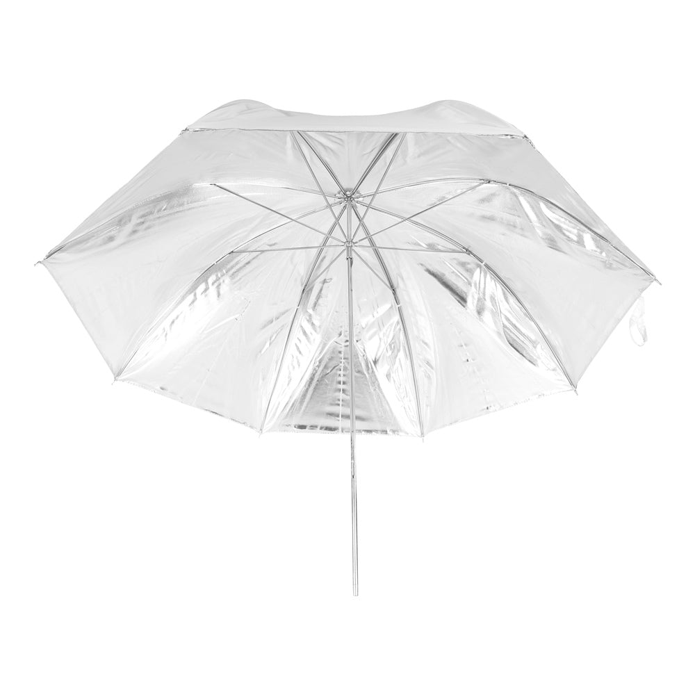 Falcon Eyes Paraguas UR-32S Plateado/Blanco 80 cm — 3