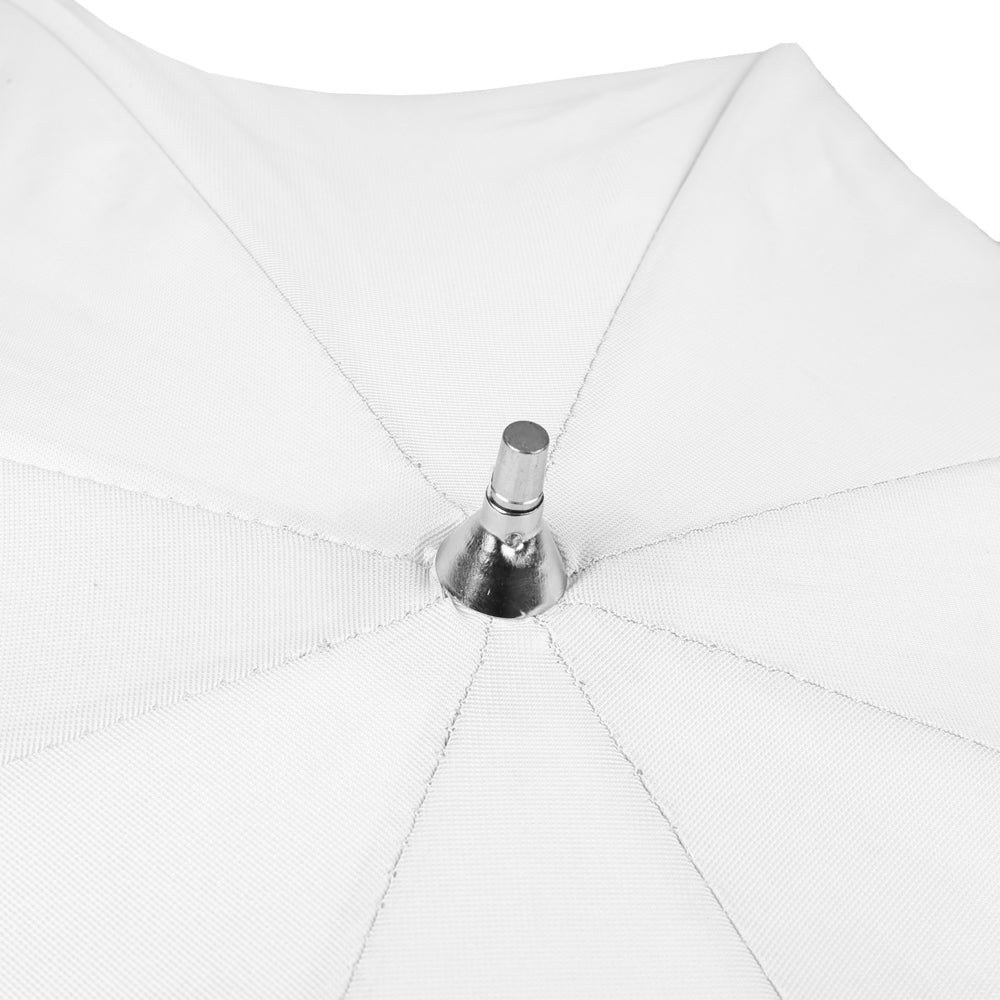 Falcon Eyes Paraguas UR-32S Plateado/Blanco 80 cm — 4