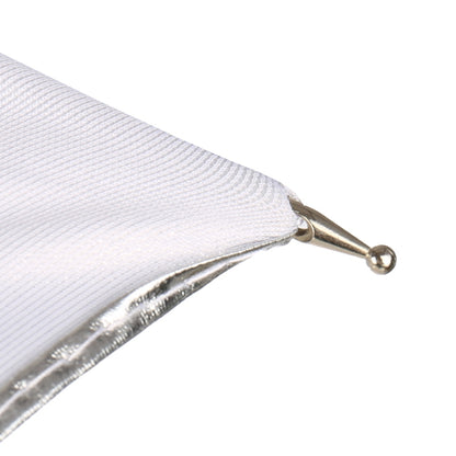 Falcon Eyes Paraguas UR-32S Plateado/Blanco 80 cm — 5