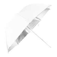 Falcon Eyes Paraguas UR-48S Plateado/Blanco 122 cm