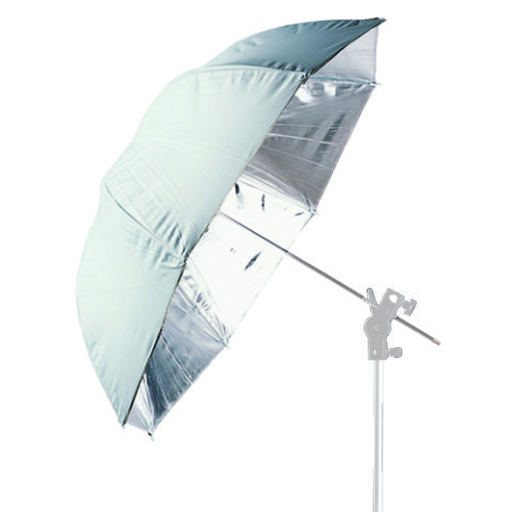 Falcon Eyes Jumbo Paraguas UR-T86S Plateado/Blanco 216 cm