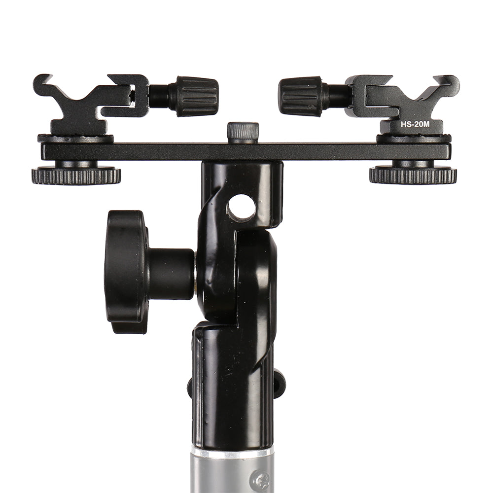 Falcon Eyes Doble Montura Soporte basculante + 2 x Zapata CLD-14A